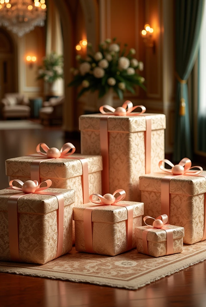 Luxury gift wrapping showcase